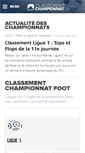 Mobile Screenshot of classementchampionnat.com